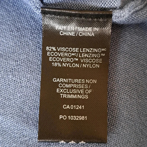 NWT from Simons | Le31 Men's Silky Turtleneck Sweater XL Blue - Picture 6 of 8